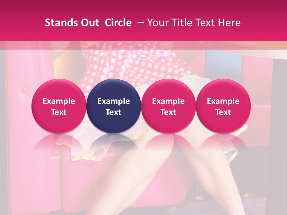 Infantile Woman Diner PowerPoint Template