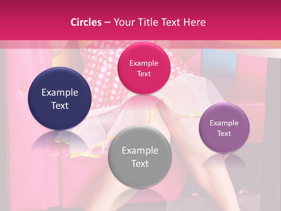 Infantile Woman Diner PowerPoint Template