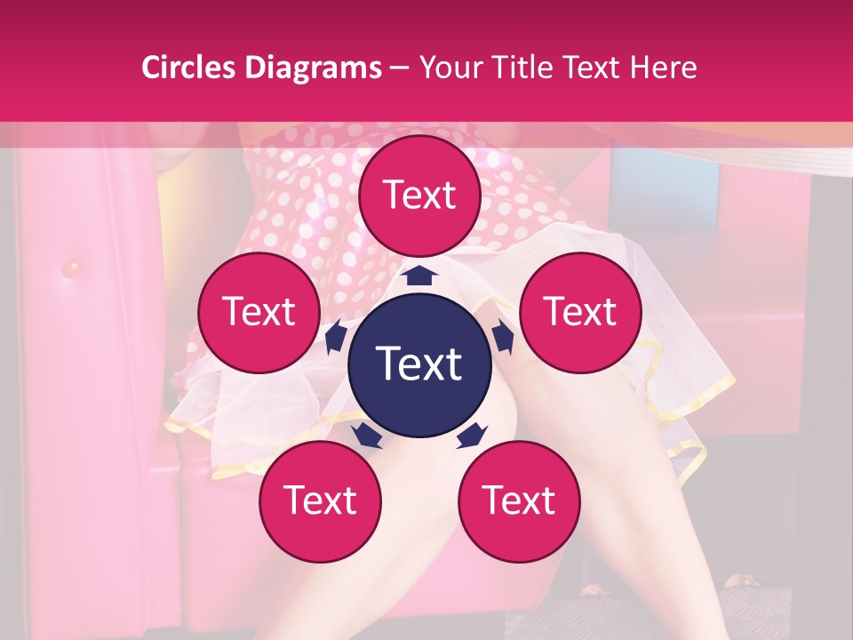 Infantile Woman Diner PowerPoint Template