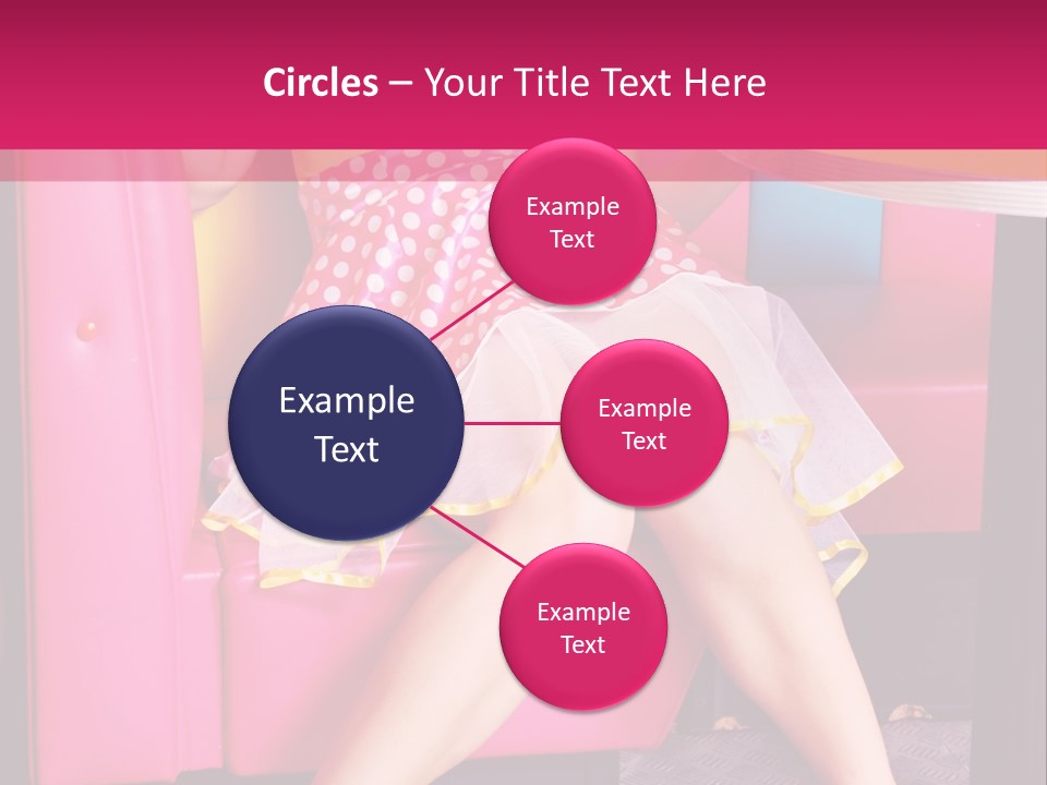 Infantile Woman Diner PowerPoint Template