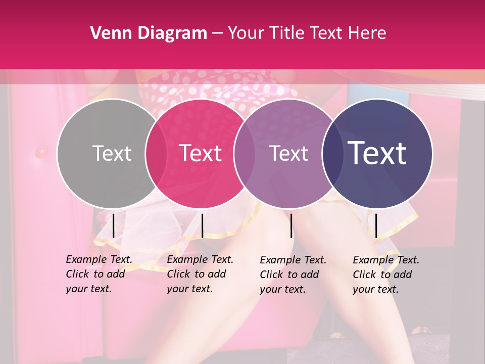 Infantile Woman Diner PowerPoint Template