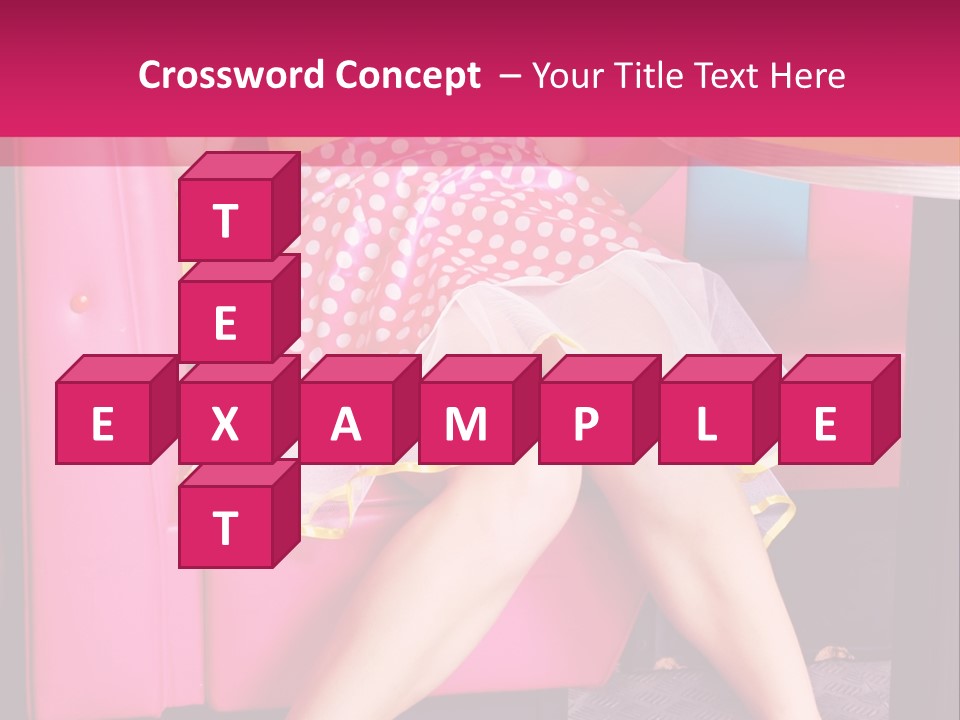 Infantile Woman Diner PowerPoint Template