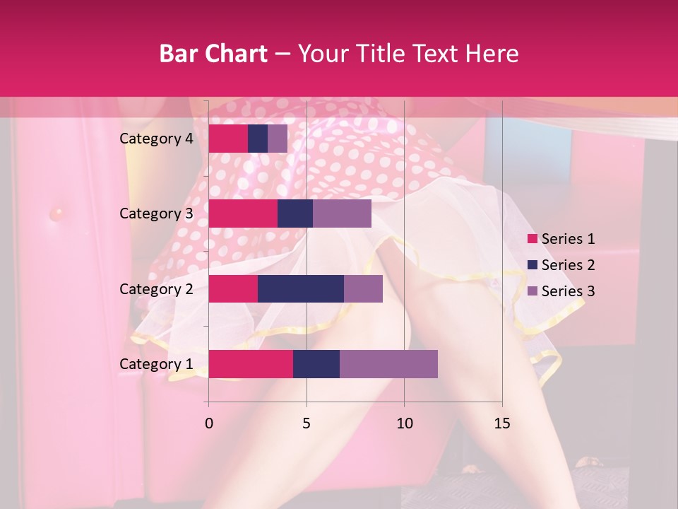 Infantile Woman Diner PowerPoint Template