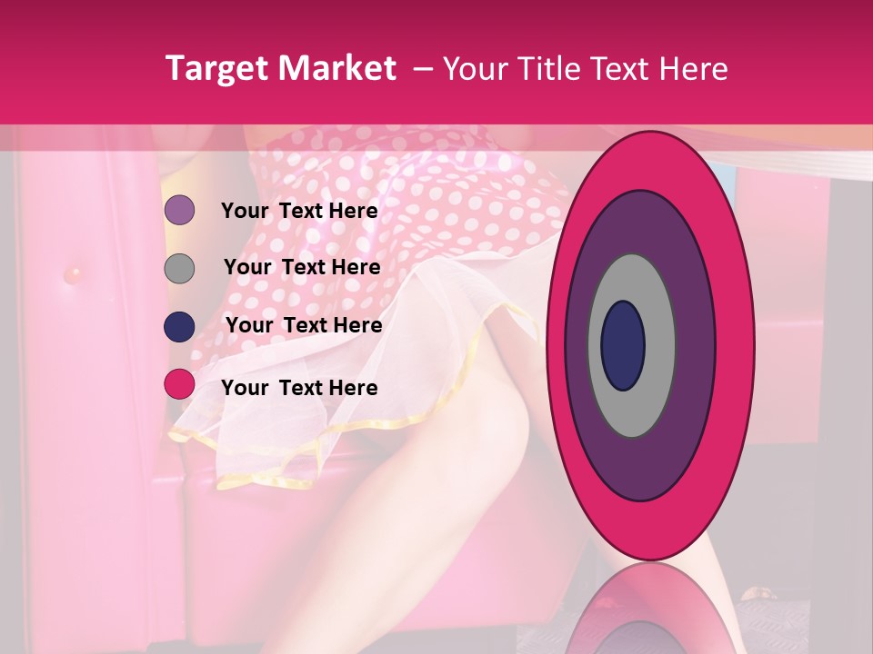 Infantile Woman Diner PowerPoint Template