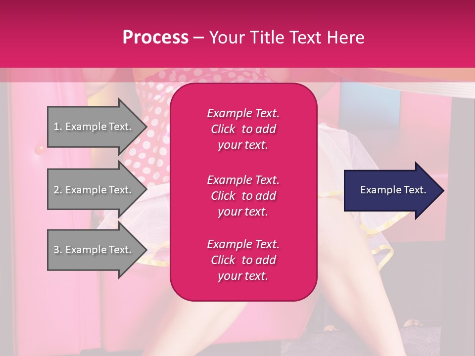 Infantile Woman Diner PowerPoint Template