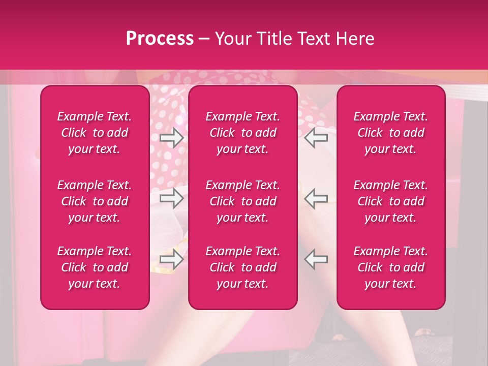 Infantile Woman Diner PowerPoint Template