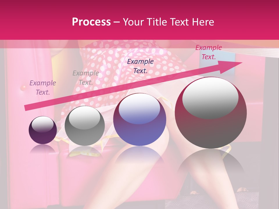 Infantile Woman Diner PowerPoint Template