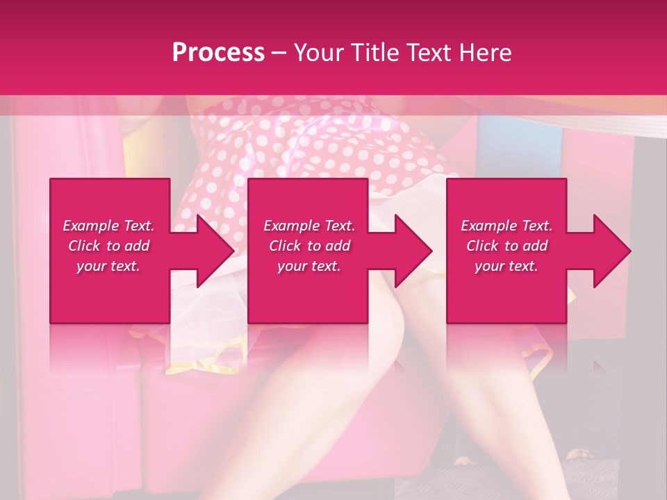 Infantile Woman Diner PowerPoint Template