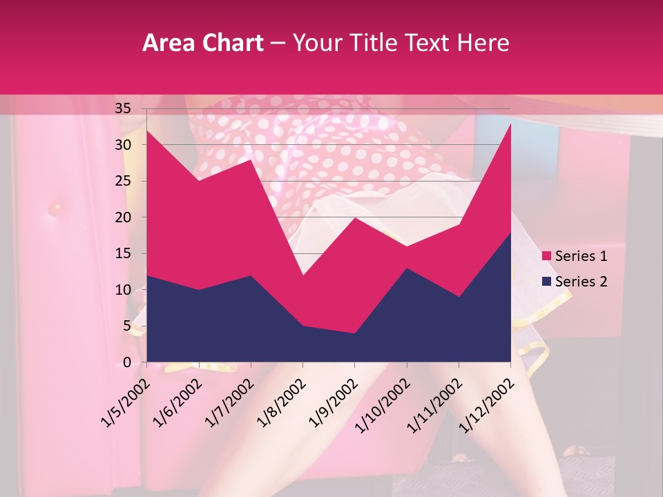 Infantile Woman Diner PowerPoint Template