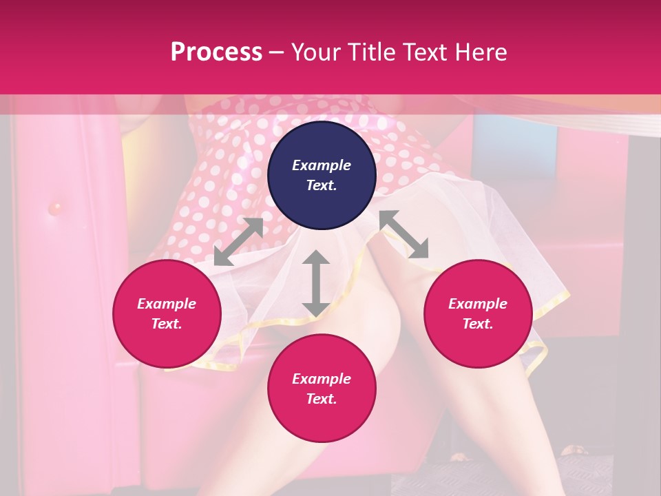 Infantile Woman Diner PowerPoint Template