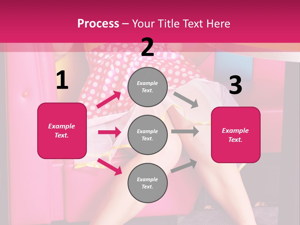 Infantile Woman Diner PowerPoint Template