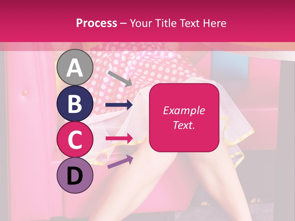 Infantile Woman Diner PowerPoint Template