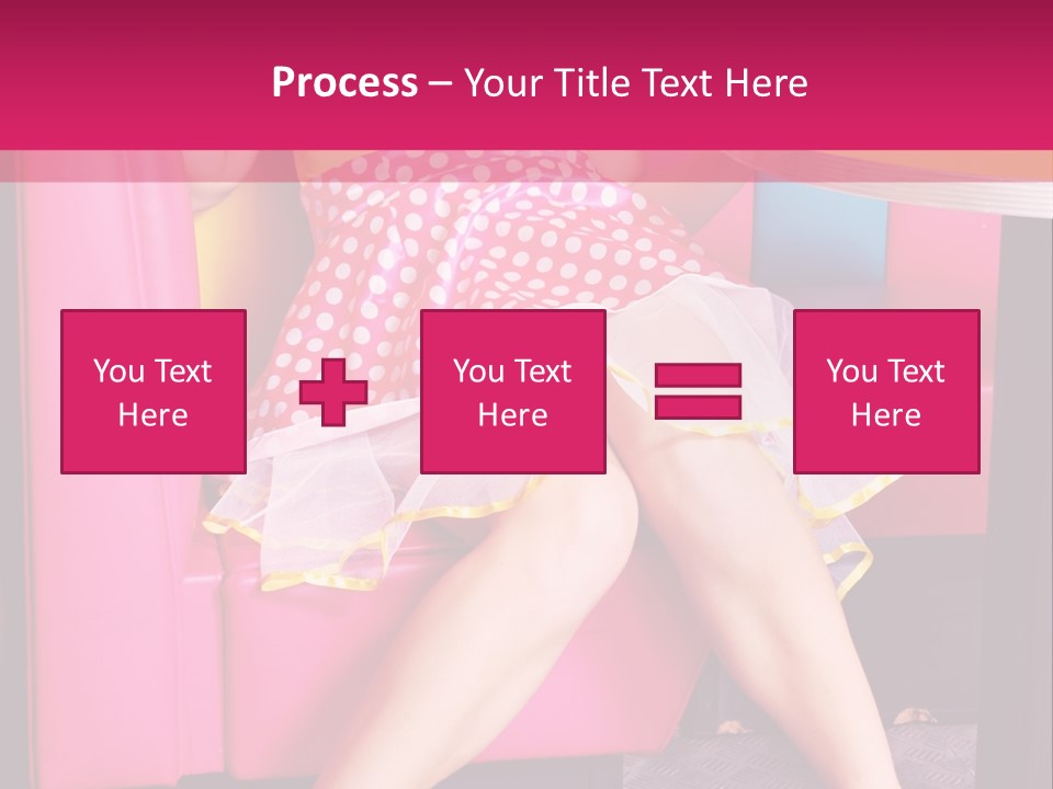 Infantile Woman Diner PowerPoint Template