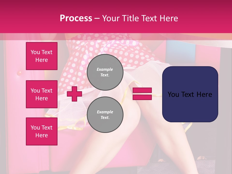 Infantile Woman Diner PowerPoint Template