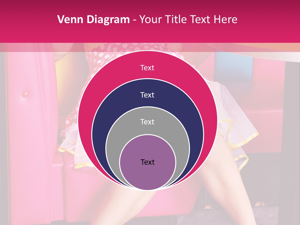 Infantile Woman Diner PowerPoint Template