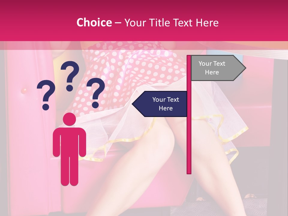 Infantile Woman Diner PowerPoint Template