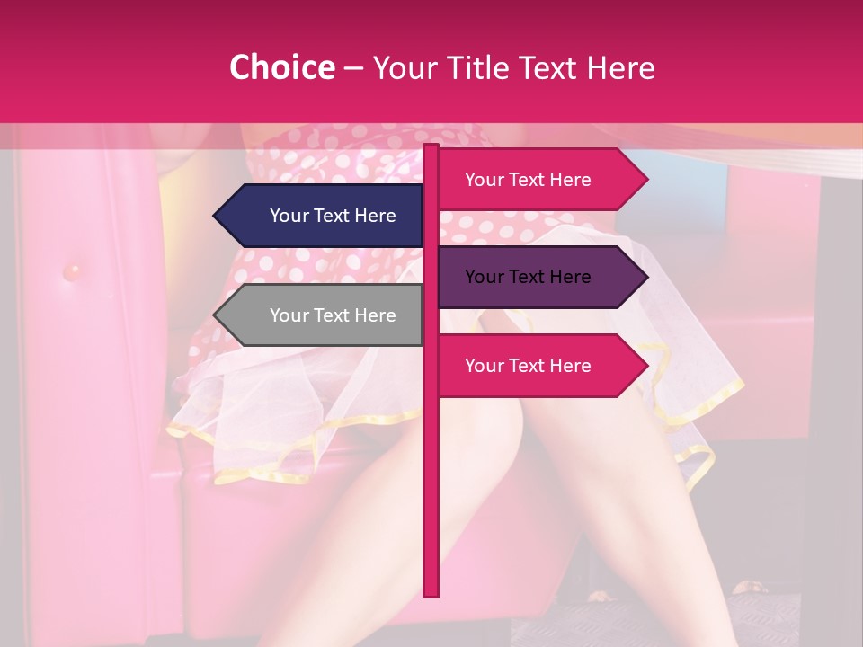 Infantile Woman Diner PowerPoint Template