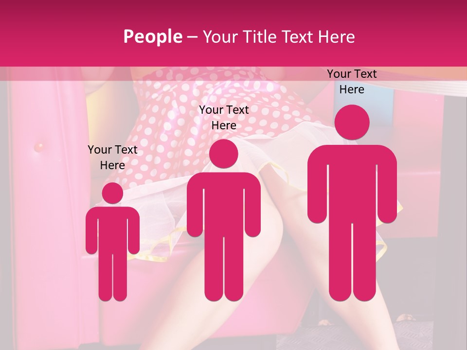 Infantile Woman Diner PowerPoint Template