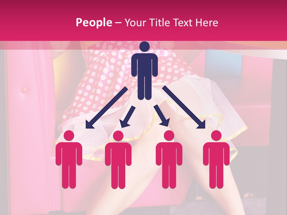 Infantile Woman Diner PowerPoint Template