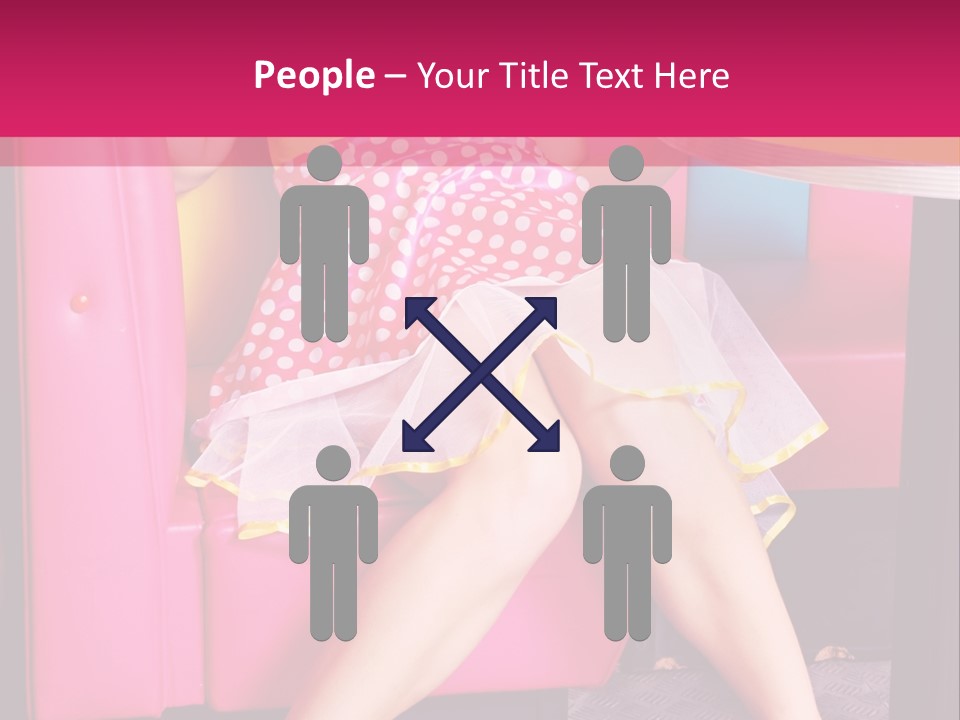 Infantile Woman Diner PowerPoint Template