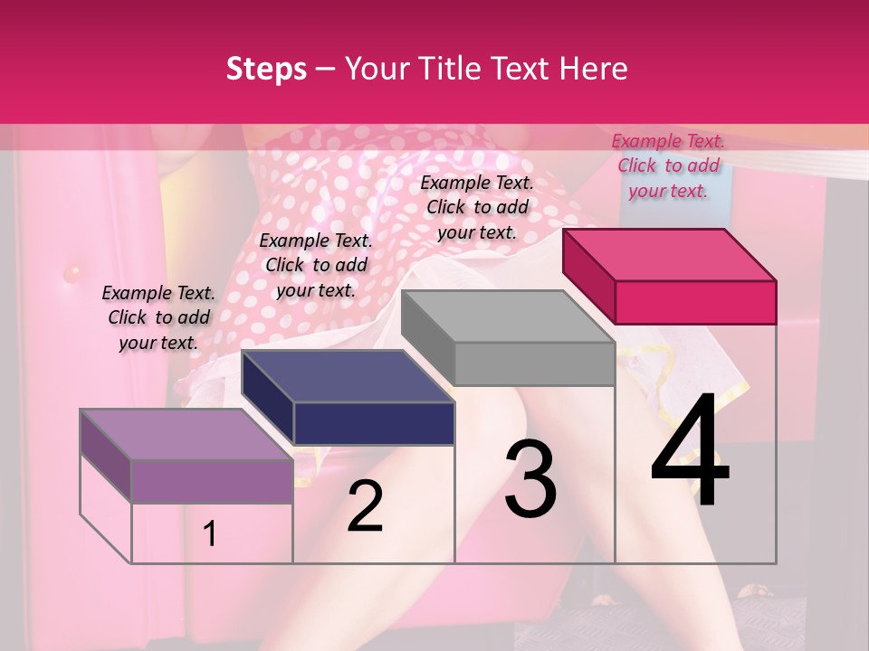 Infantile Woman Diner PowerPoint Template