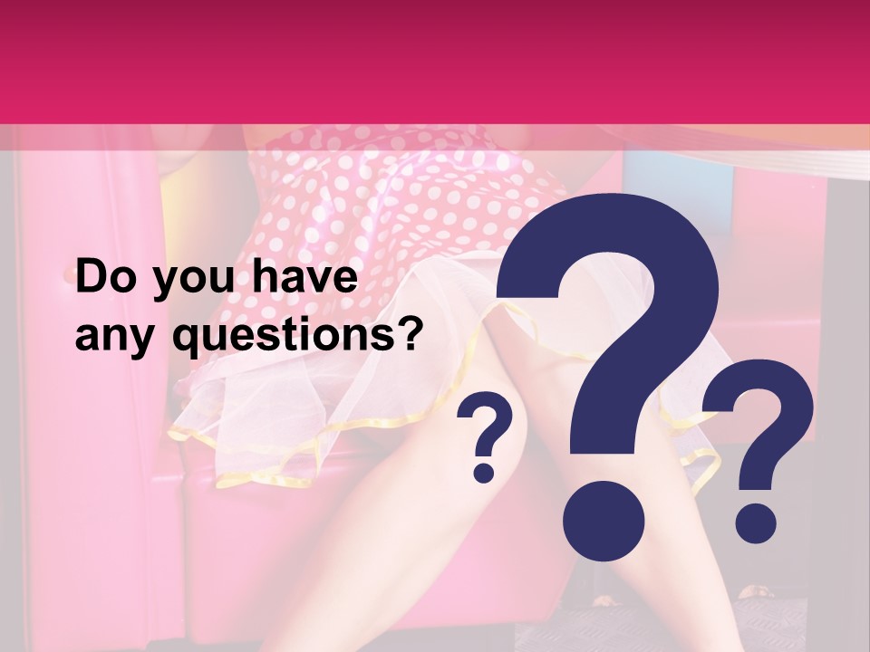 Infantile Woman Diner PowerPoint Template