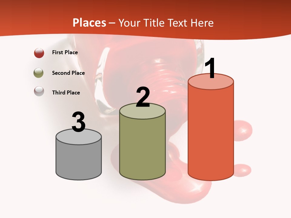 Shiny Red Cosmetics PowerPoint Template