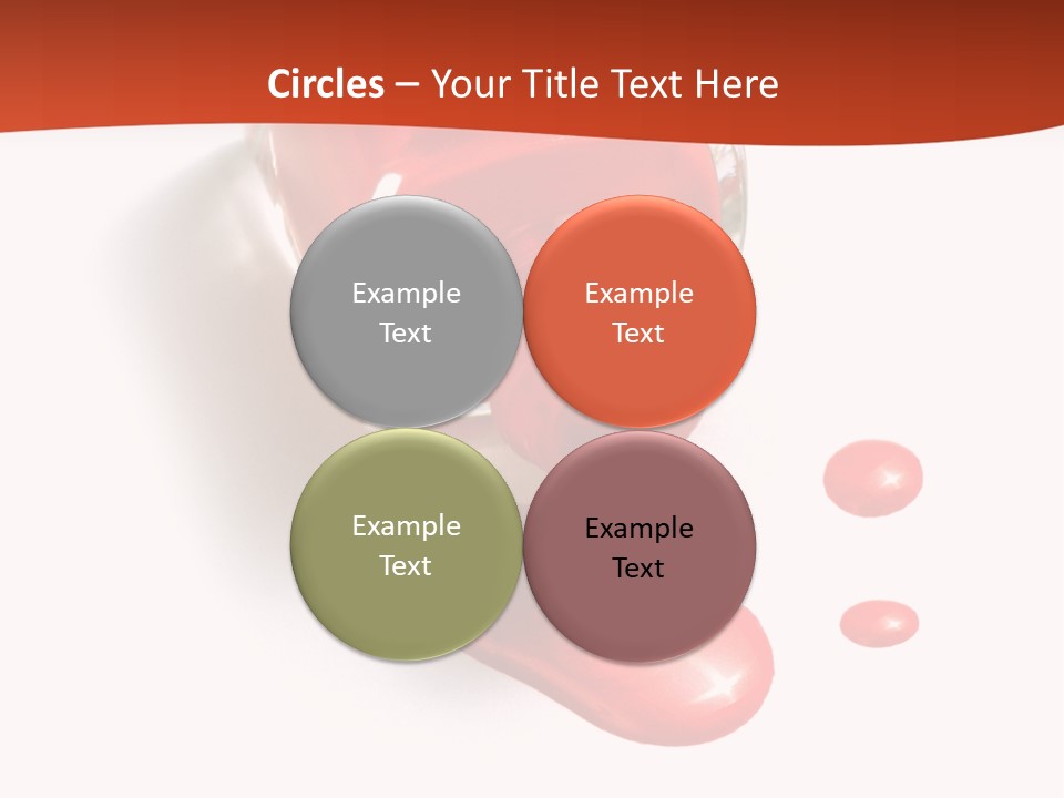 Shiny Red Cosmetics PowerPoint Template