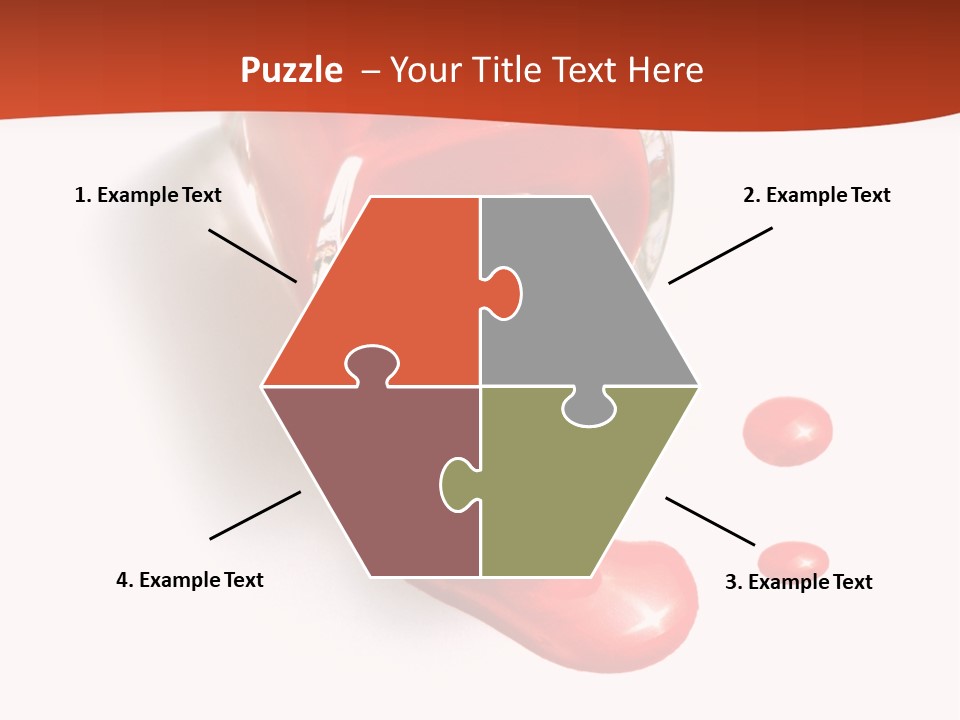 Shiny Red Cosmetics PowerPoint Template