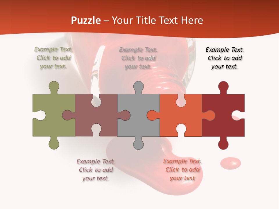 Shiny Red Cosmetics PowerPoint Template