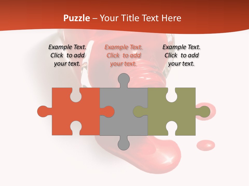 Shiny Red Cosmetics PowerPoint Template