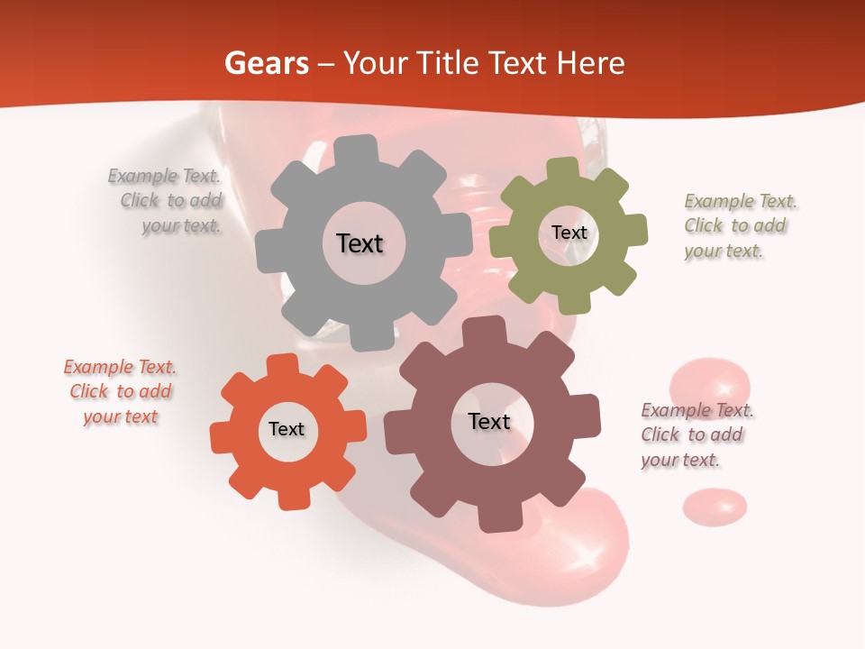 Shiny Red Cosmetics PowerPoint Template