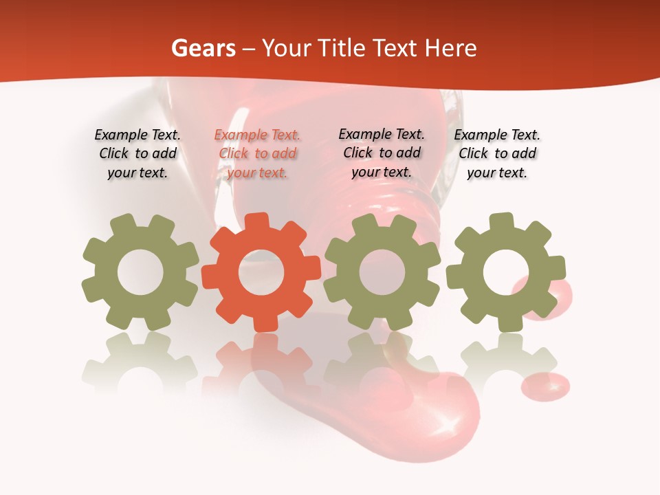 Shiny Red Cosmetics PowerPoint Template