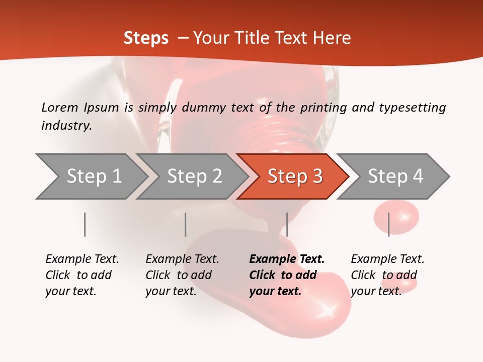 Shiny Red Cosmetics PowerPoint Template