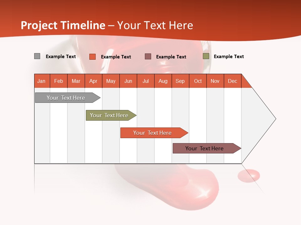 Shiny Red Cosmetics PowerPoint Template