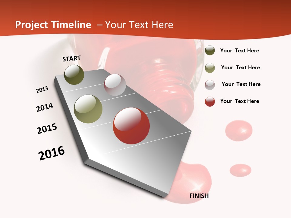 Shiny Red Cosmetics PowerPoint Template