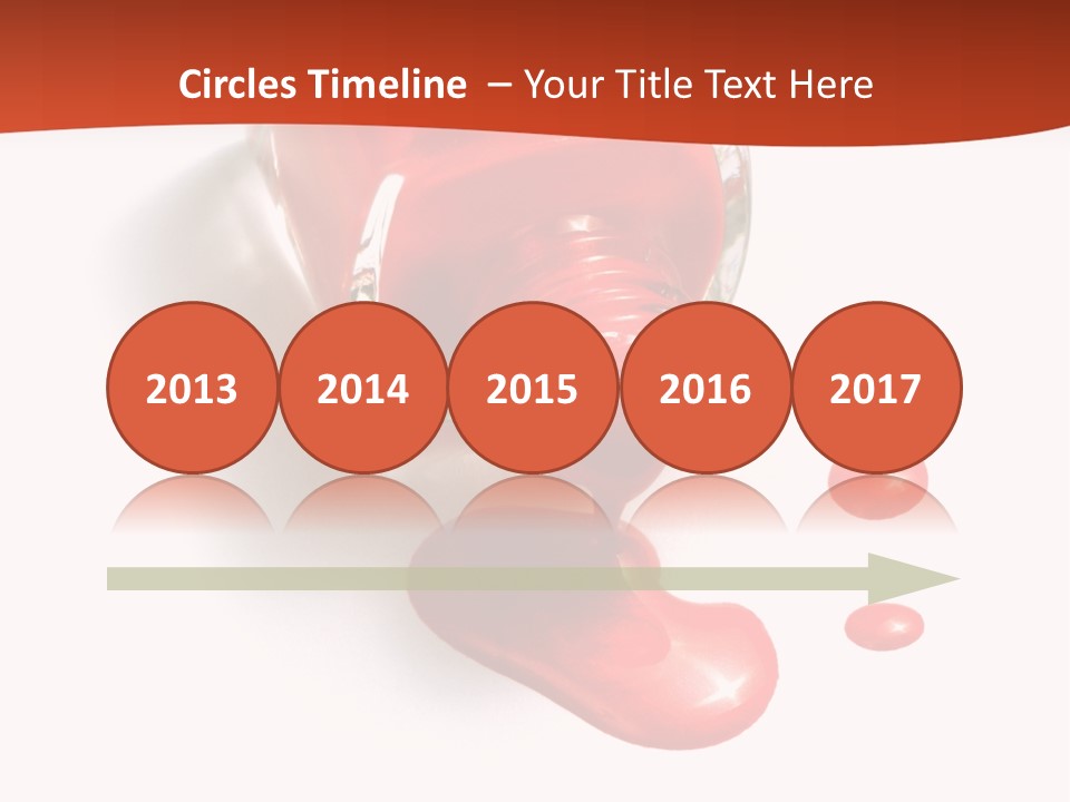 Shiny Red Cosmetics PowerPoint Template