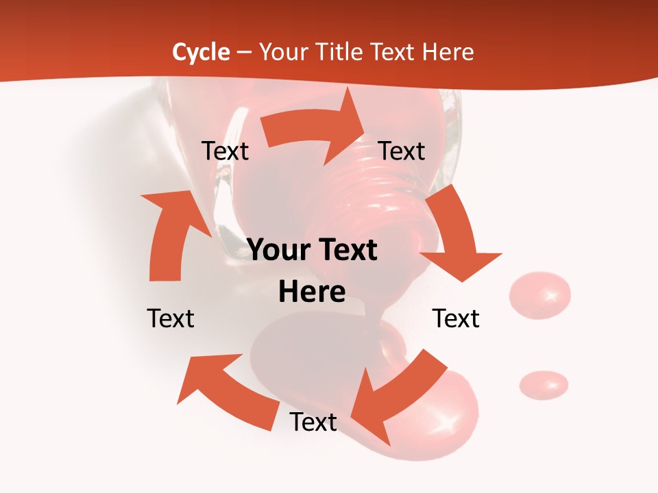 Shiny Red Cosmetics PowerPoint Template