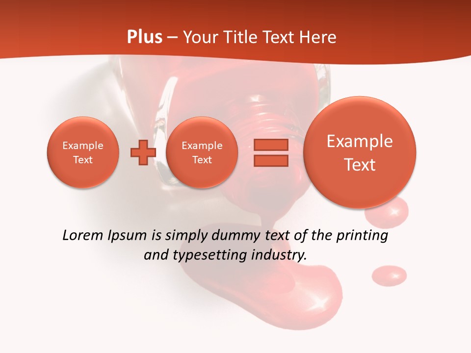 Shiny Red Cosmetics PowerPoint Template