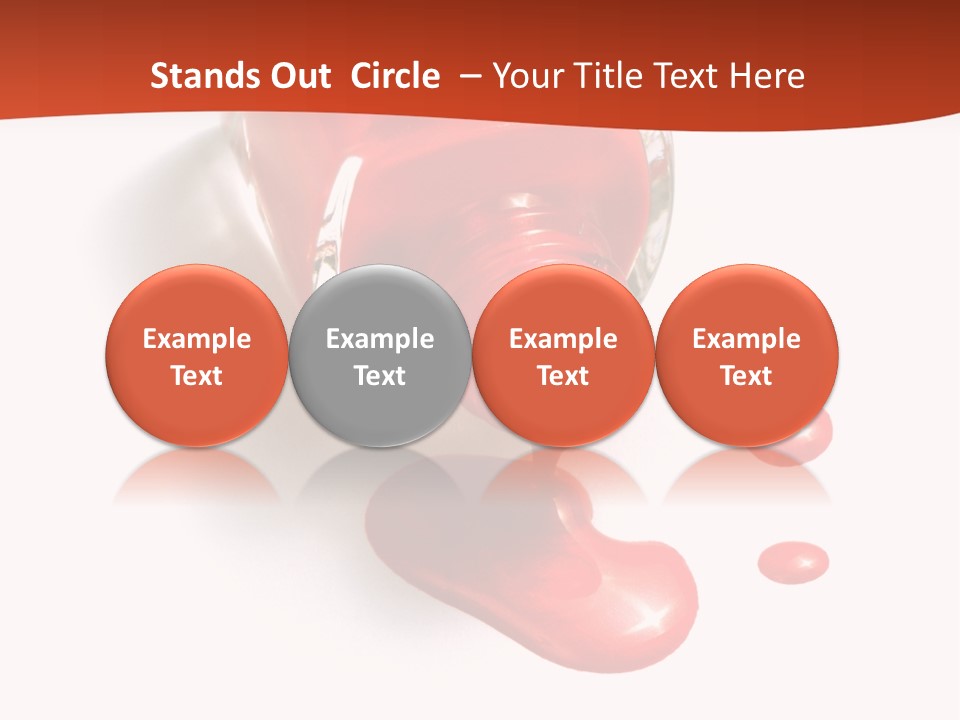 Shiny Red Cosmetics PowerPoint Template
