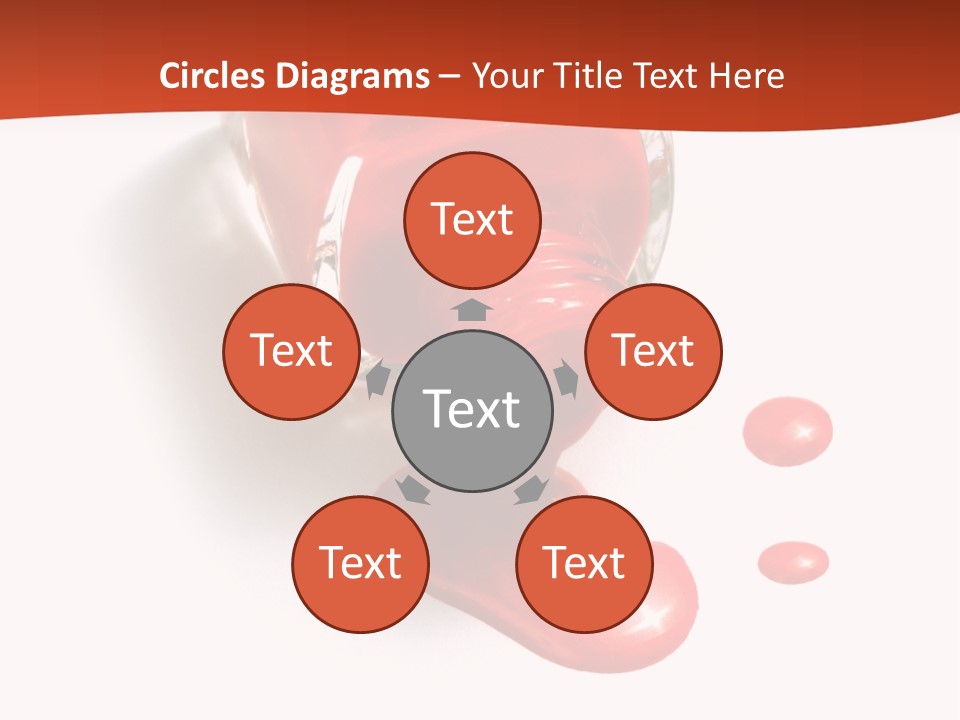 Shiny Red Cosmetics PowerPoint Template