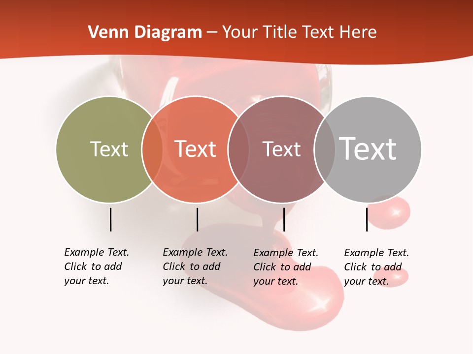 Shiny Red Cosmetics PowerPoint Template