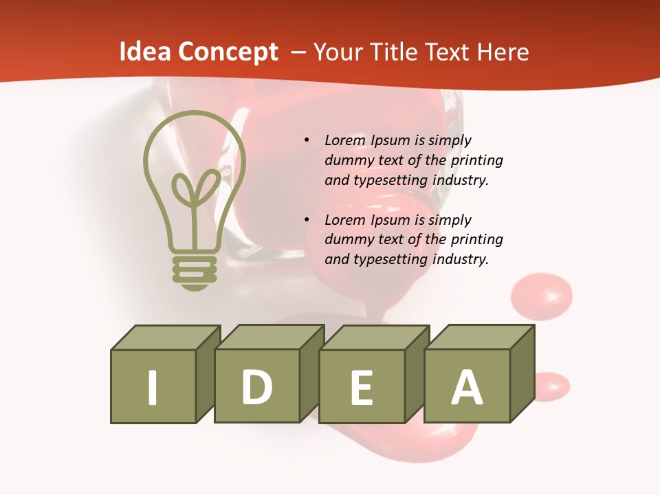 Shiny Red Cosmetics PowerPoint Template