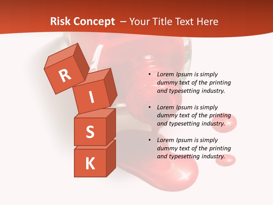 Shiny Red Cosmetics PowerPoint Template