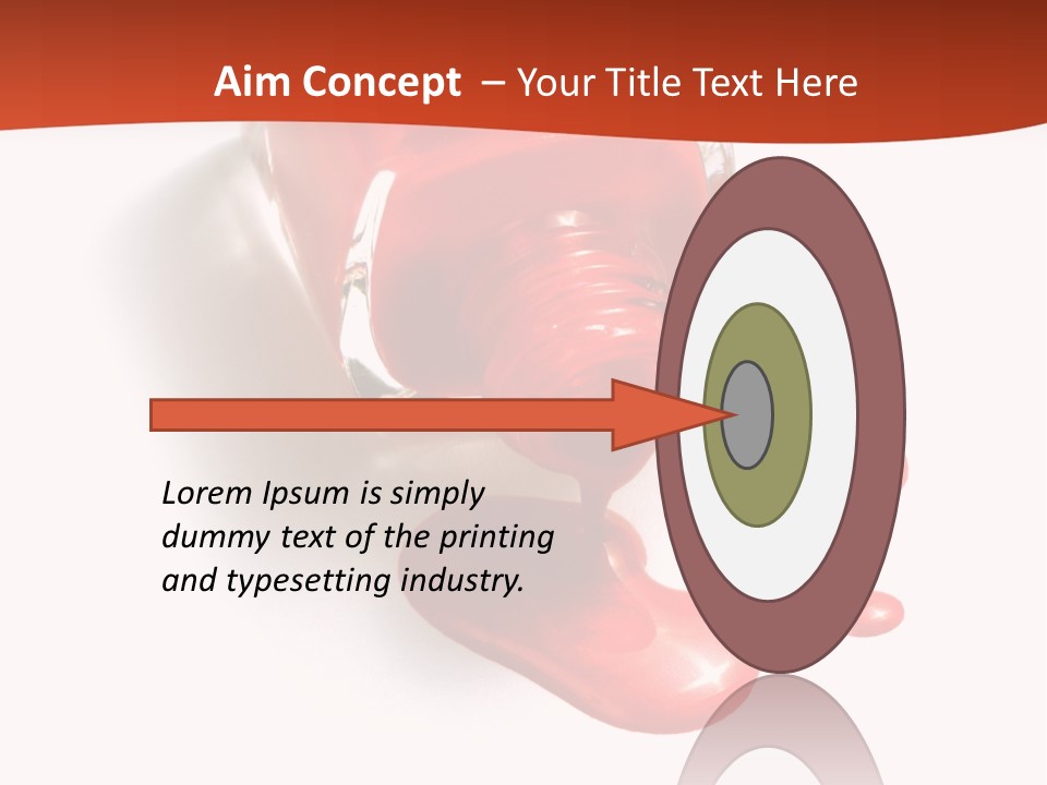 Shiny Red Cosmetics PowerPoint Template