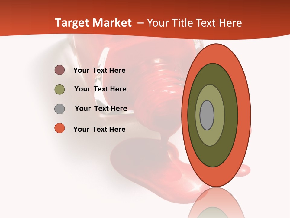 Shiny Red Cosmetics PowerPoint Template