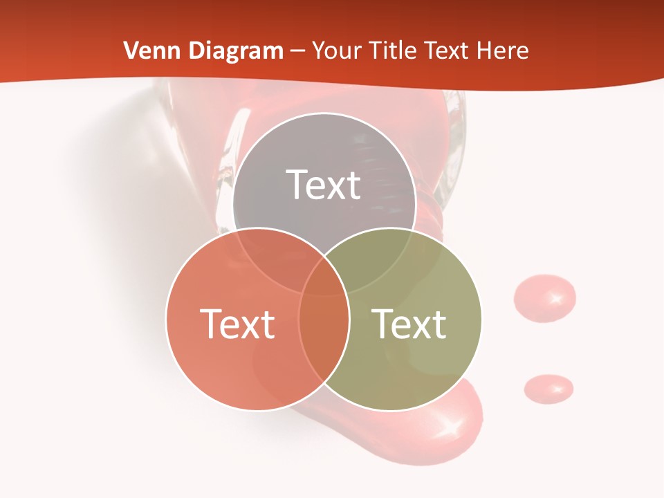 Shiny Red Cosmetics PowerPoint Template