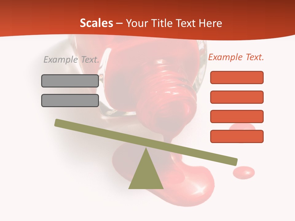 Shiny Red Cosmetics PowerPoint Template