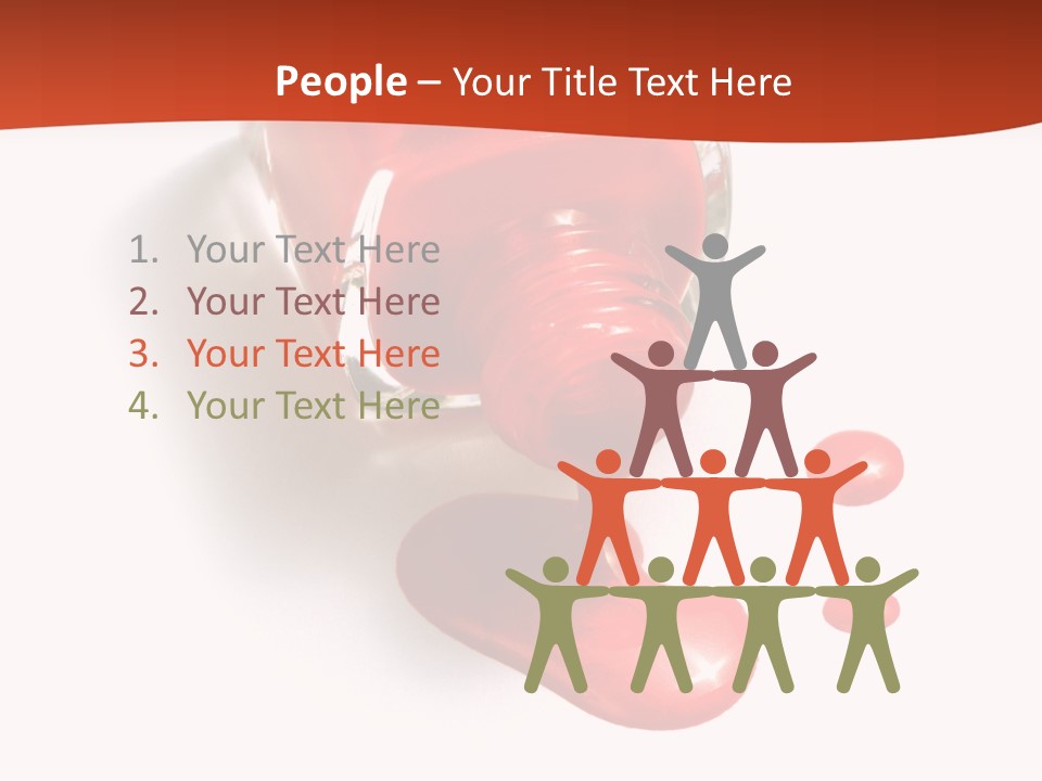 Shiny Red Cosmetics PowerPoint Template