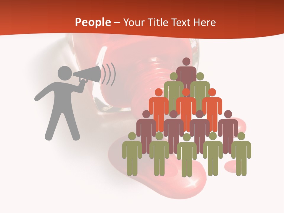 Shiny Red Cosmetics PowerPoint Template